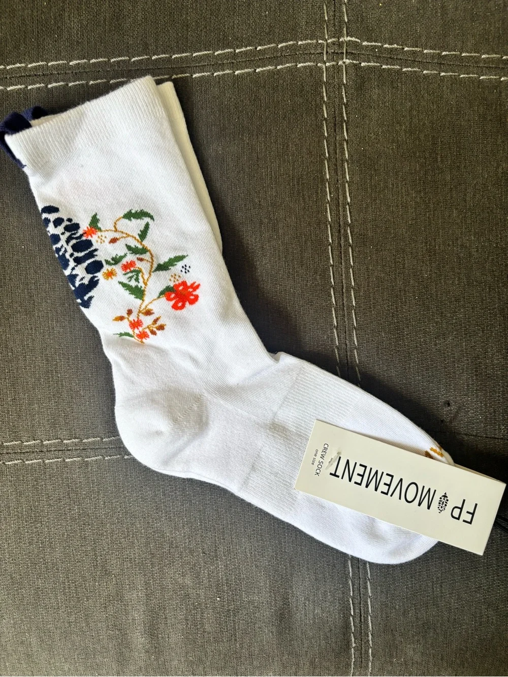 FP Movement Floral Print Socks NWT